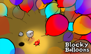 Blocky Balloons logo